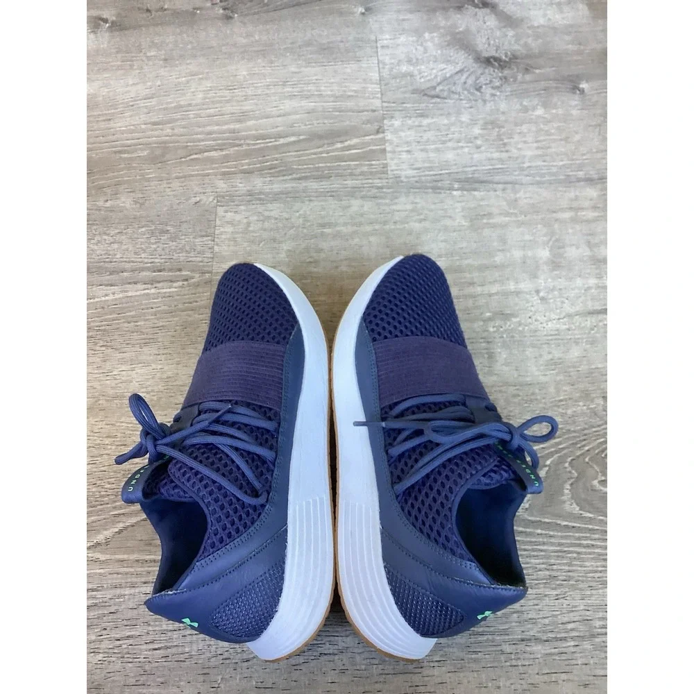 Under Armour Breathe Lace Womens 10 Navy Blue Sneaker Training Shoes 3020249-500
